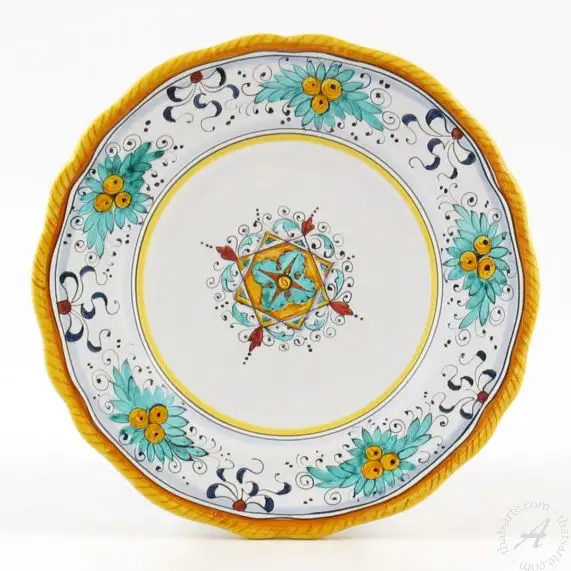 Salad Dessert Plate Festone Fima Italian Dinnerware ThatsArte