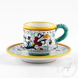 Ricco Deruta Deluxe: Espresso Cup and Saucer