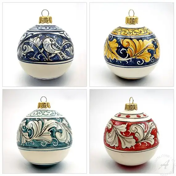 Traditions Hand Painted shops Porcelain Ornaments