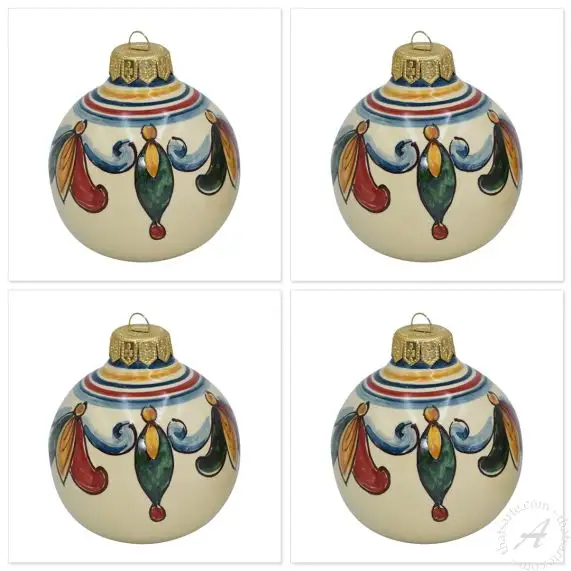Set of Four Christmas Baubles main product photo
