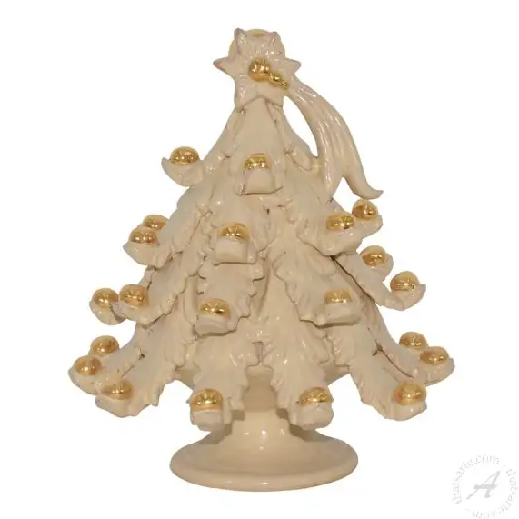Cream and Gold Christmas Tree main product photo