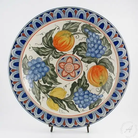 Fides Amor Galletti Giulio wall plate order deruta italy