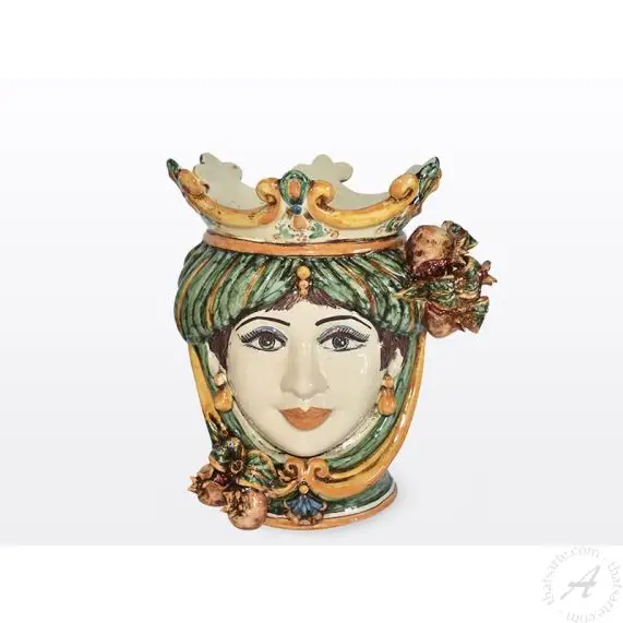 Head Planter Vase Pomegranates main product photo