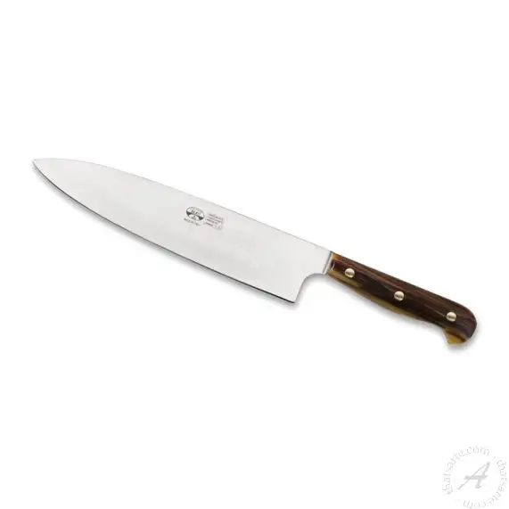 Chef's Knife Olive Wood Handle Chianino Coltellerie Consigli 