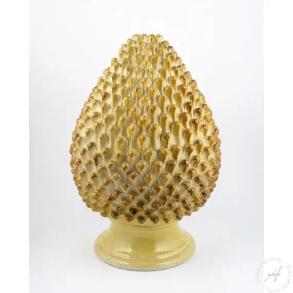 A Brass Pine Cone Table Lamp