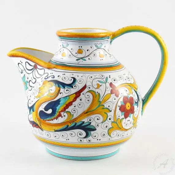 Tuscan Ceramic Small Pitcher, Multiple Colors, Made in Italy