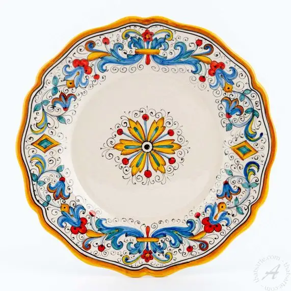 Dinner Plate Ricco Deruta Andrilia Italian Dinnerware - Thatsarte.com