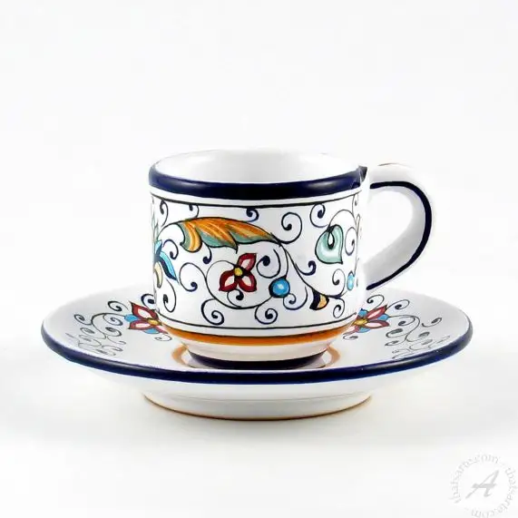Espresso Cup & Saucer - Ricco Italian Ceramics