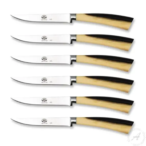 Coltellerie Berti Hand Forged Plenum Steak Knives Set of 6 - Cornotech