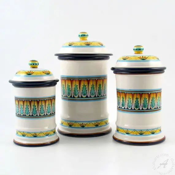 Ricco Deruta Ceramic Cookie Canister