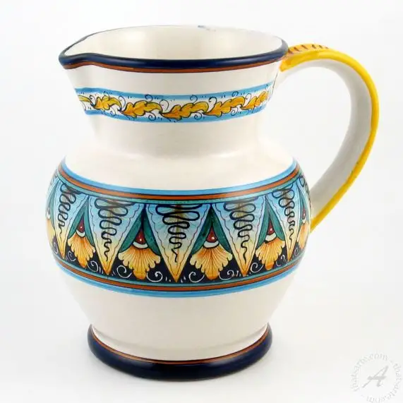 Tuscan Ceramic Small Pitcher, Multiple Colors, Made in Italy