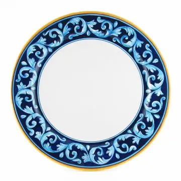 Italian charger plate from the Geometrico 6D Collection handmade by D&G Design - Deruta, Rapallo, Amalfi