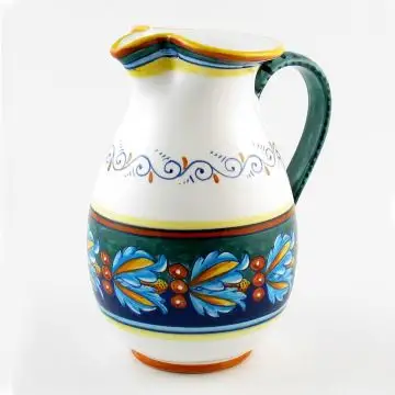 Italian pitcher from the Geometrico 39E Collection handmade by Eugenio Ricciarelli - Deruta, Rapallo, Amalfi
