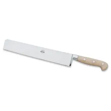 Forgiato White pasta knife handcrafted by Coltellerie Berti in Scarperia, Italy