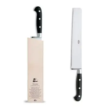 Forgiato Insieme Black pasta knife handcrafted by Coltellerie Berti in Scarperia, Italy