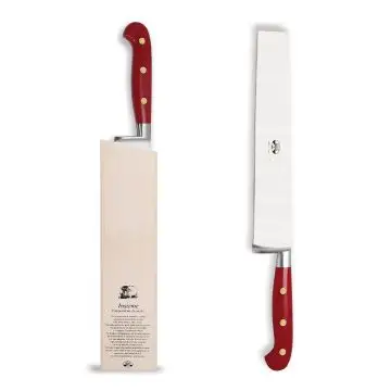 Forgiato Insieme Red pasta knife handcrafted by Coltellerie Berti in Scarperia, Italy