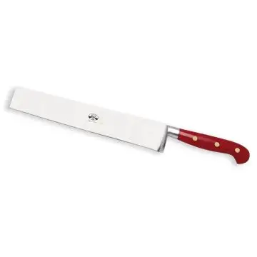 Forgiato Red pasta knife handcrafted by Coltellerie Berti in Scarperia, Italy