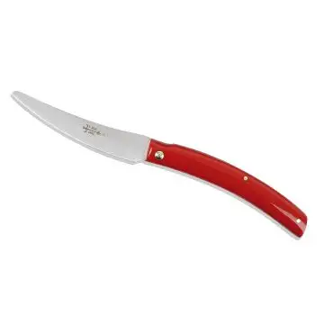 Convivio Pocket Knife Red Lucite Handle