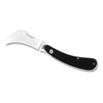 Roncola Pocket Knife Black Lucite Handle