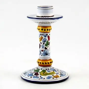 Arabesco Classico Italian candle holder handmade by Fima in Deruta