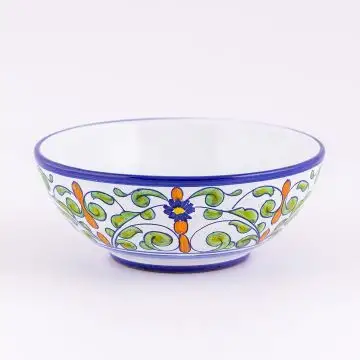 Deruta cereal bowl from the Amelia collection, handmade by Antica Deruta - Italy