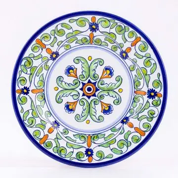 Deruta salad & dessert plate from the Amelia collection, handmade by Antica Deruta - Italy