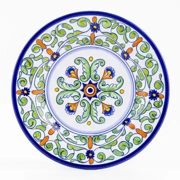 Deruta salad & dessert plate from the Amelia collection, handmade by Antica Deruta - Italy