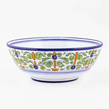 Deruta serving bowl from the Amelia collection, handmade by Antica Deruta - Italy