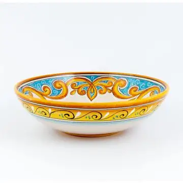 Andrea Italian pasta & soup bowl handmade by Ceramiche Andrilia in Deruta - main image