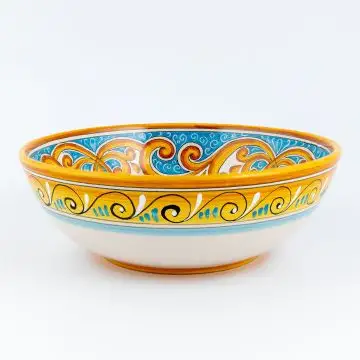Andrea Italian serving bowl handmade by Ceramiche Andrilia in Deruta - main image