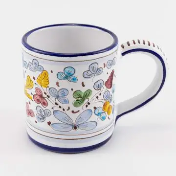 Arabesco Semplice Italian mug handmade by Fima in Deruta