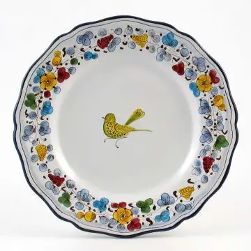 Arabesco Semplice Italian dinner plate handmade by Fima in Deruta