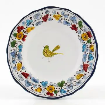 Arabesco Semplice Italian salad & dessert plate handmade by Fima in Deruta
