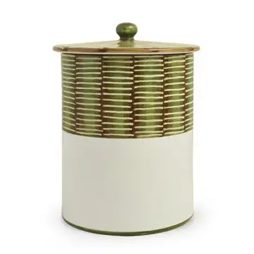Celebration Italian canister handmade by Fima in Deruta