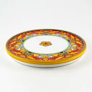 Broccato Rosso Italian cake & cheese platter handmade by Fima in Deruta