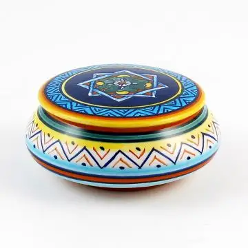 Italian favor keepsake box handmade by Eugenio Ricciarelli - Deruta, Rapallo, Amalfi