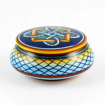 Italian favor keepsake box handmade by Eugenio Ricciarelli - Deruta, Rapallo, Amalfi