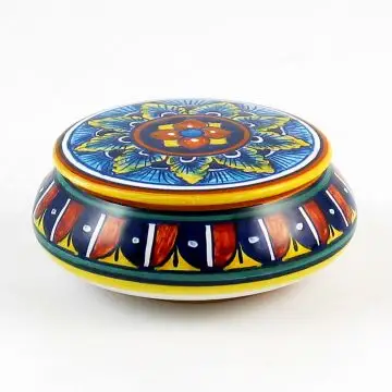 Italian favor keepsake box handmade by Eugenio Ricciarelli - Deruta, Rapallo, Amalfi