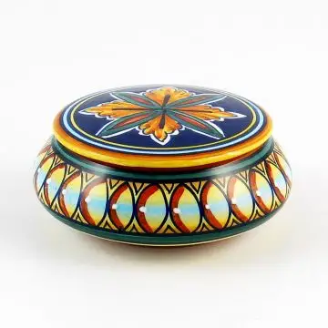 Italian favor keepsake box handmade by Eugenio Ricciarelli - Deruta, Rapallo, Amalfi