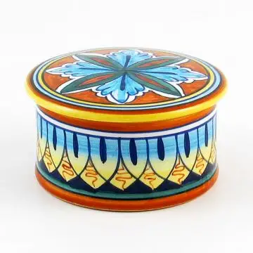 Italian favor keepsake box handmade by Eugenio Ricciarelli - Deruta, Rapallo, Amalfi