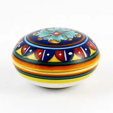 Italian favor keepsake box handmade by Eugenio Ricciarelli - Deruta, Rapallo, Amalfi
