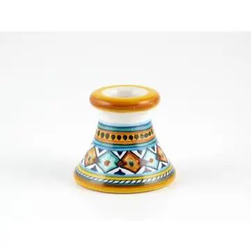 Italian favor small candle holder handmade by Fima in Deruta