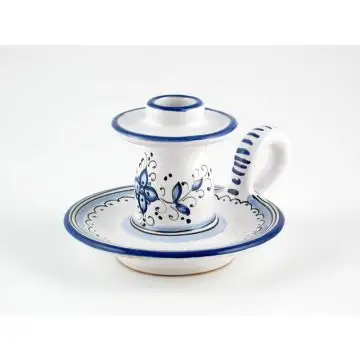 Italian favor small candle holder handmade by Fima in Deruta