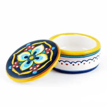 Italian favor keepsake box handmade by Fima in Deruta
