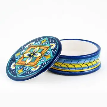 Italian favor keepsake box handmade by Fima in Deruta