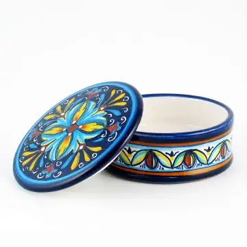 Italian favor keepsake box handmade by Fima in Deruta