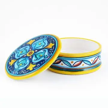 Italian favor keepsake box handmade by Fima in Deruta