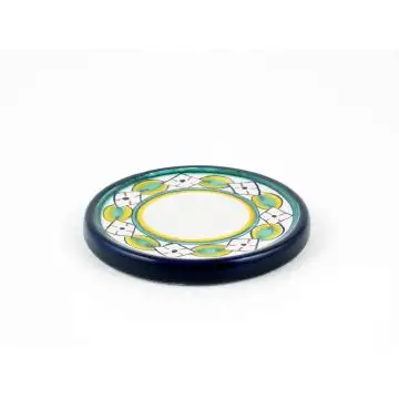 Italian wine bottle coaster handmade by Fima in Deruta