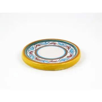 Italian wine bottle coaster handmade by Fima in Deruta