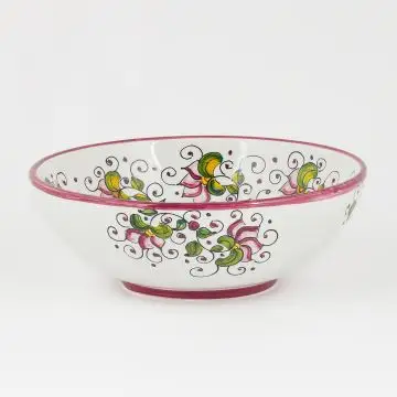 Cecilia Bella Italian pasta & soup bowl handmade by Ceramiche Andrilia in Deruta - main image